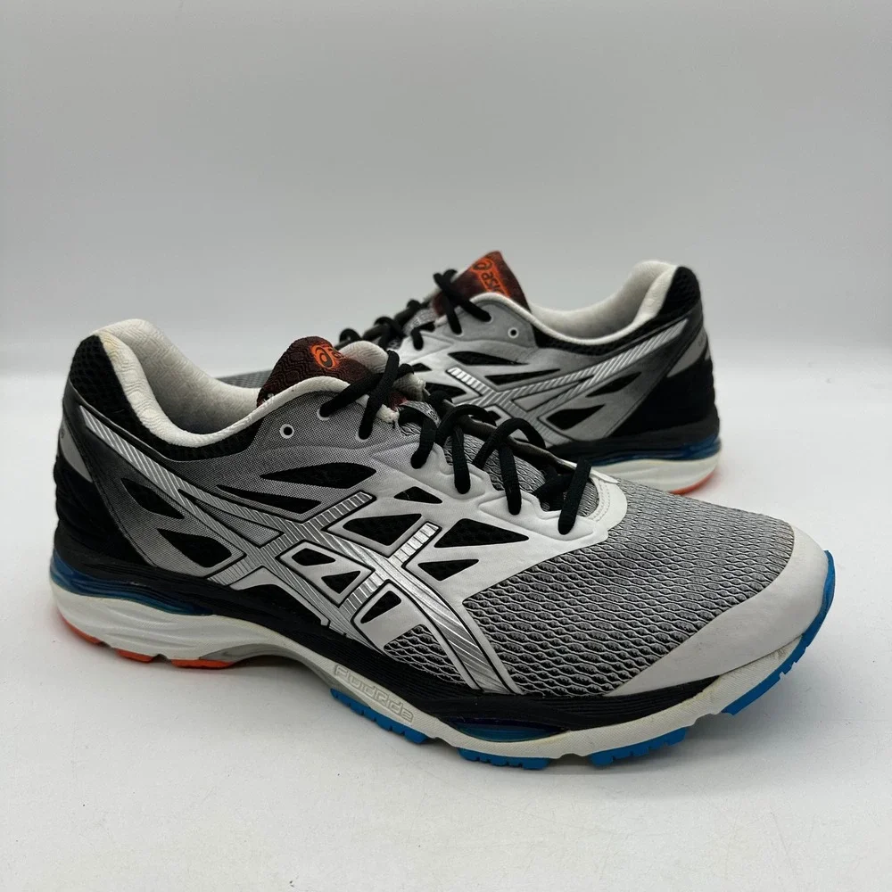 ASICS T6D0N Mens Size 13 4E Silver Gel-Cumulus 18 Extra Wide Running Shoes